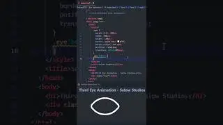 Third Eye Animation HTML and CSS ✅🤙🤙