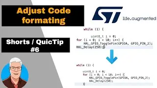 QuicTip #6 How to adjust code formating i STM32Cube IDE
