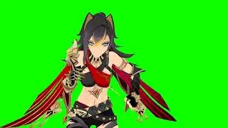 [GENSHIN IMPACT] Dehya - Persona 4 "Specialist" (Green Screen)