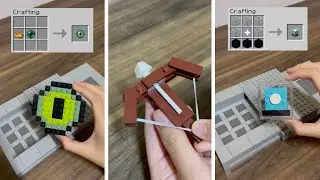 Crafting Minecraft items BUT Lego!