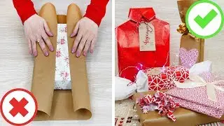 5 Idee per impacchettare i regali + 2 trucchi! 🎁 5 gift wrapping ideas + 2 life changing hacks