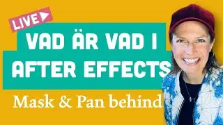 Vad är vad i After Effects - mask och pan behind tool  