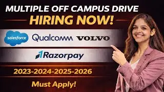 Latest Off Campus Drive 2026 || Top 10 Companies Hiring Freshers || Apply Now || IT & Non-IT Hiring