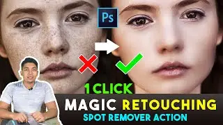 1-Click Automatic Magic Spot Remover || Magic Retouch Photoshop Action