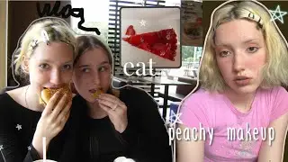 май: новая стрижка,🥣, мозайка, peachy makeup, последний школьный день и мои мысли 🌸🧃