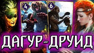 Гвинт. ДАГУР ДРУИД - патч 9.1 /  колода скеллиге гайд / ведьмак gwent the witcher witchercon