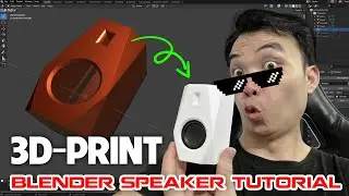 Thiết kế thùng loa in 3D chất chơi - Blender Speaker Tutorial