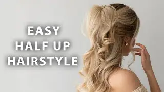 VERY Easy Half up with Claw Clip Hairstyle 💗 Heatless, Perfect for Prom & Weddings
