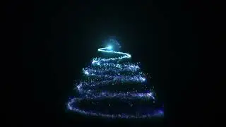 Particles Christmas Tree 4K