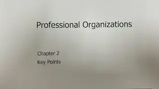 Intro to Respiratory Therapy Professional Organizations