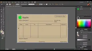 how to make a conveyance slip design in illustrator