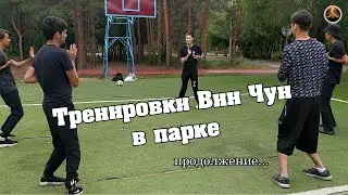 Тренировки группы Вин Чун в парке 2 часть