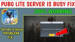 How To Fix Pubg Mobile Lite Server Is Busy Please Try Again Later Problem || pubg lite restrict area
