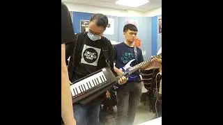 Synth Jam on Korg Keytar at NUS Electronic Music Lab preparing for upcoming shows #shorts
