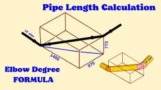 Piping Double Rolling. Pipe Length Calculation. Elbow Degree FORMULA. Elbow DEGREE.