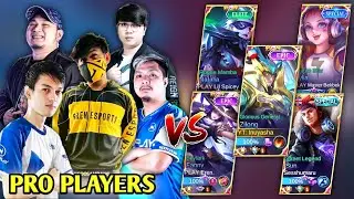 5 PRO PLAYERS VS CONTENT CREATORS | MAINIT NA LABANAN TO🔥| GAME 1 - MLBB