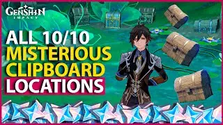 ALL 10 Static View Locations Chests ~ Misterious Clipboard Sumeru World Quest Guide Genshin Impact
