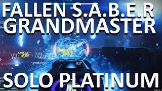 Fast SOLO Grandmaster Nightfall The Fallen S.A.B.E.R | Destiny 2 | SOLO Platinum | Warlock