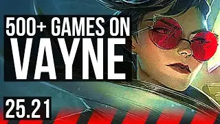 VAYNE vs CHO'GATH (TOP) | Rank 1 Vayne, Rank 4, 60k DMG, 7 solo kills | EUW Challenger | 25.21