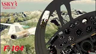 VR Flight With F-104 in VRSKY: Fighterjets
