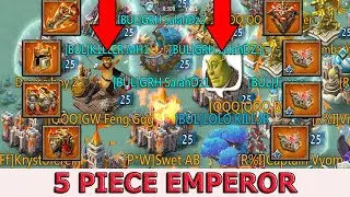 Lords Mobile 5 Piece EMPEROR's Rally vs LOLO KILL3R | Can I Defend?