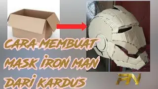 cara membuat mask ironman dari kardus