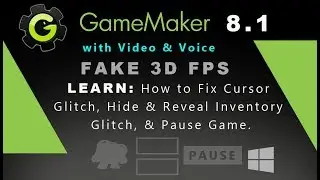 Game Maker 8.1: How to Fix Cursor Glitch, Hide & Reveal Inventory Glitch, & Pause Game.