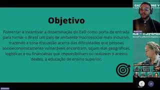 V SIMPICT - EDUCAÇÃO A DISTÂNCIA COMO FORMATO DE INCLUSÃO SOCIAL E COMBATE À VULNERABILIDADE SOCIOEC