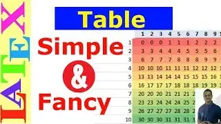 Simple and Fancy Table in LaTeX (Latex Basic Tutorial-09)