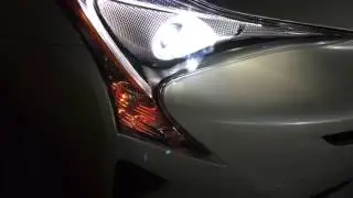 50プリウスフロントLED化比較カスタム