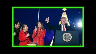 Melanie and Donald trump National Christmas tree lighting