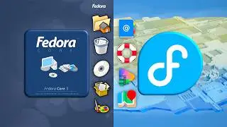 First Fedora Linux (2003) vs Latest Fedora Linux (2026)