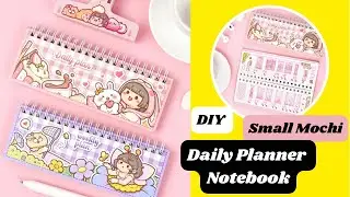 DIY Kawaii Notebook/ DIY Small Mochi daily planner notebook/ easy paper crafts / art and craft
