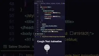 Google Nest HTML and CSS animation #shorts