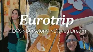 *FIRST TIME EVER* leaving the USA✈️Barcelona.Disney Dream.🚢 | EUROPE VLOG