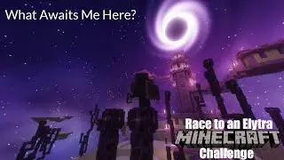 Can I Beat Him to an Elytra from Space? | Minecraft