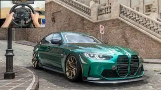 BMW M3 Competition Sedan - Forza Horizon 5 | Steering Wheel Gameplay