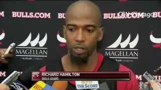 Rip Hamilton Talks to Media  About Playing With the Chicago Bulls
