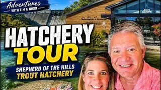 Checking out the Hatchery at Shepherd of the Hills in Branson, Missouri 