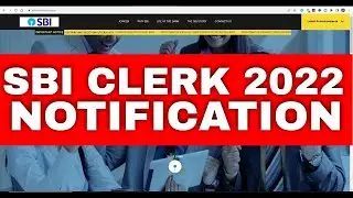 SBI Clerk Notification 2022 