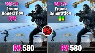 ✅ RX 580 ✅ COD Warzone 3 ✅ 1080p - All Settings 🔴 AMD FSR 3 Frame Generation 🔴