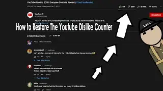 How to Restore The Youtube Dislike Counter
