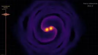 Real neutron star sound collision released by nasa.