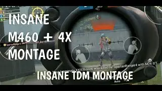M460 + 4X INSANE TDM MONTAGE ! ZERO RECOIL ? INSANE MONTAGE.