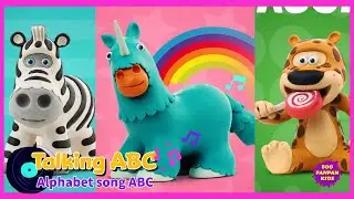 Talking ABC : Phonics and alphabet song with cute clay Animals|Boopanpankids