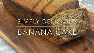 Delicious Banana Cake | Loaf | Nutty Banana Cake