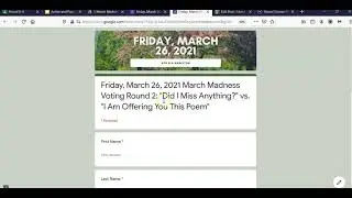 My Google Form for March Madness Poetry Voting Spring 2021