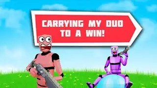 Carrying My Duo To A Win | 1v1.Lol