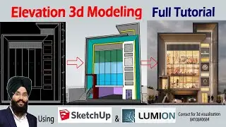 3D Elevation Modeling in SketchUp Full Video | SketchUp Elevation Modeling