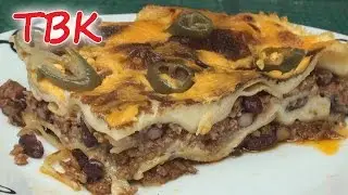Chili Lasagne / Lasagna Recipe (A Mexitalian Mash-up) - Titli's Busy Kitchen